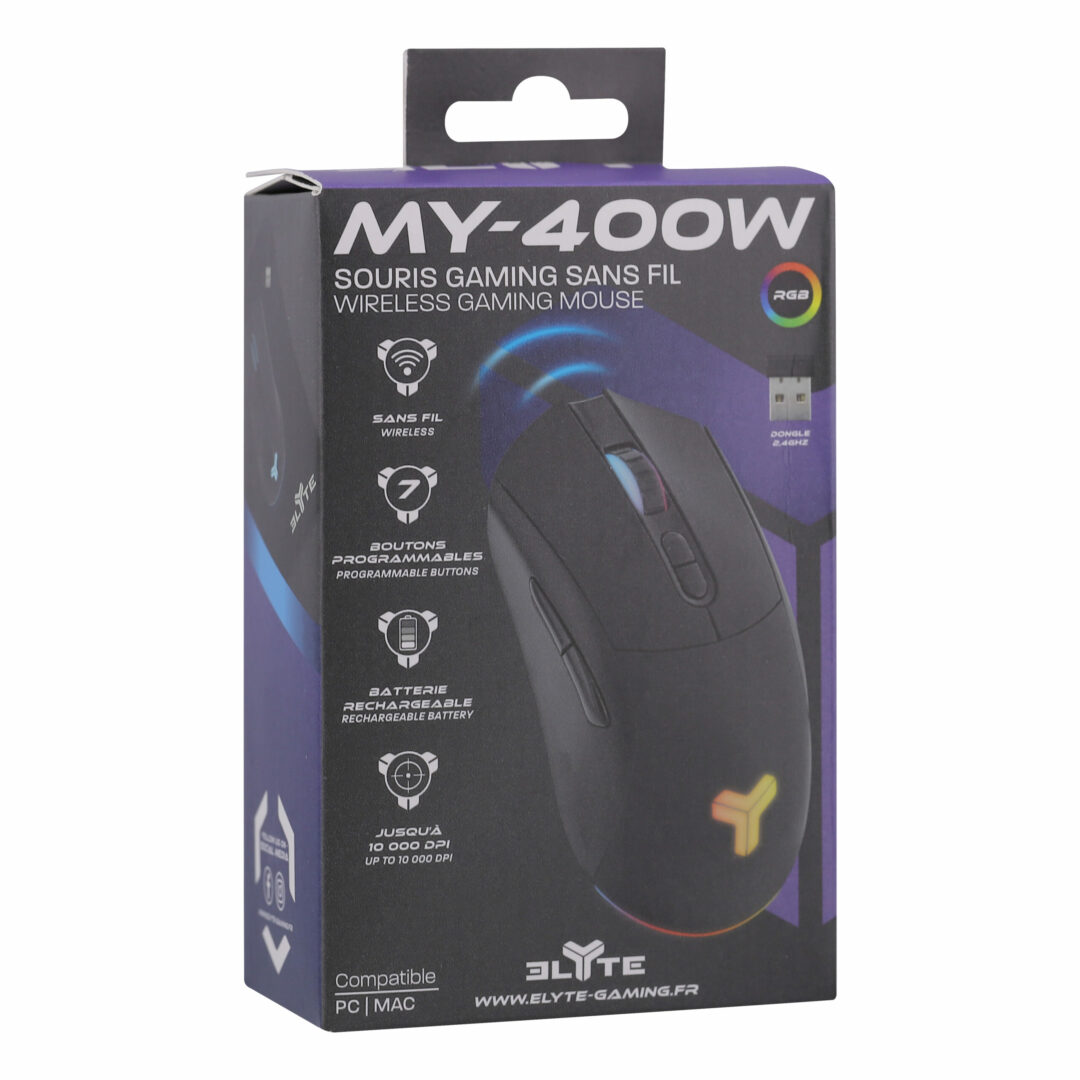 T'NB ELYTE Souris Gamer Sans fil MY-400W_NOIR