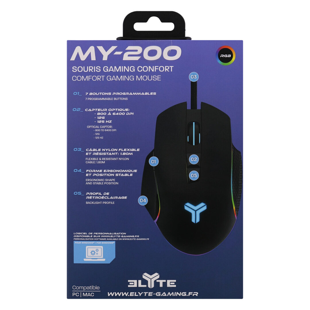 T'NB ELYTE Souris Gaming MY-200_NOIR