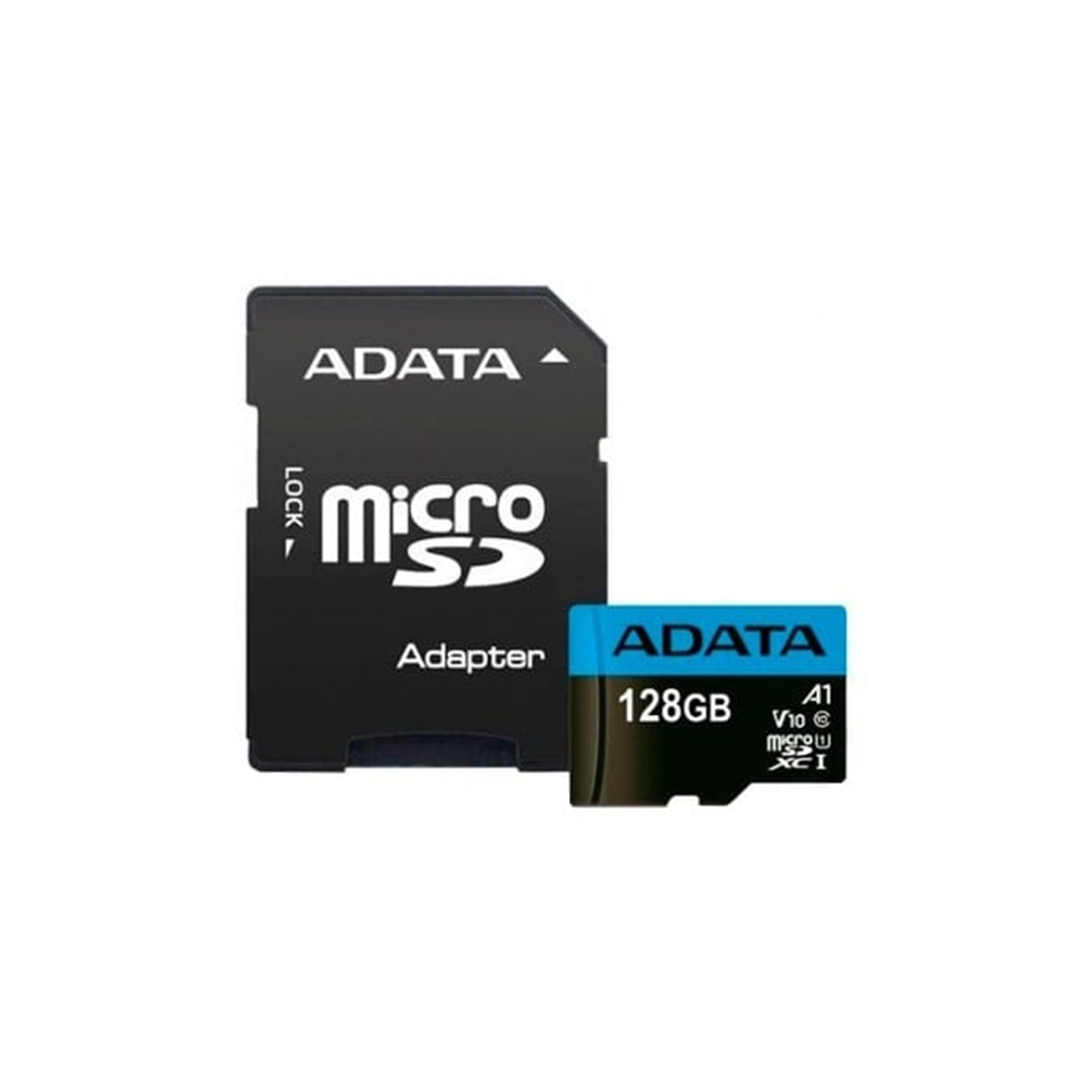 ADATA Carte Mémoire CLASS 10 (128GB/SDXC)_NOIR Avec ADAPTATEUR