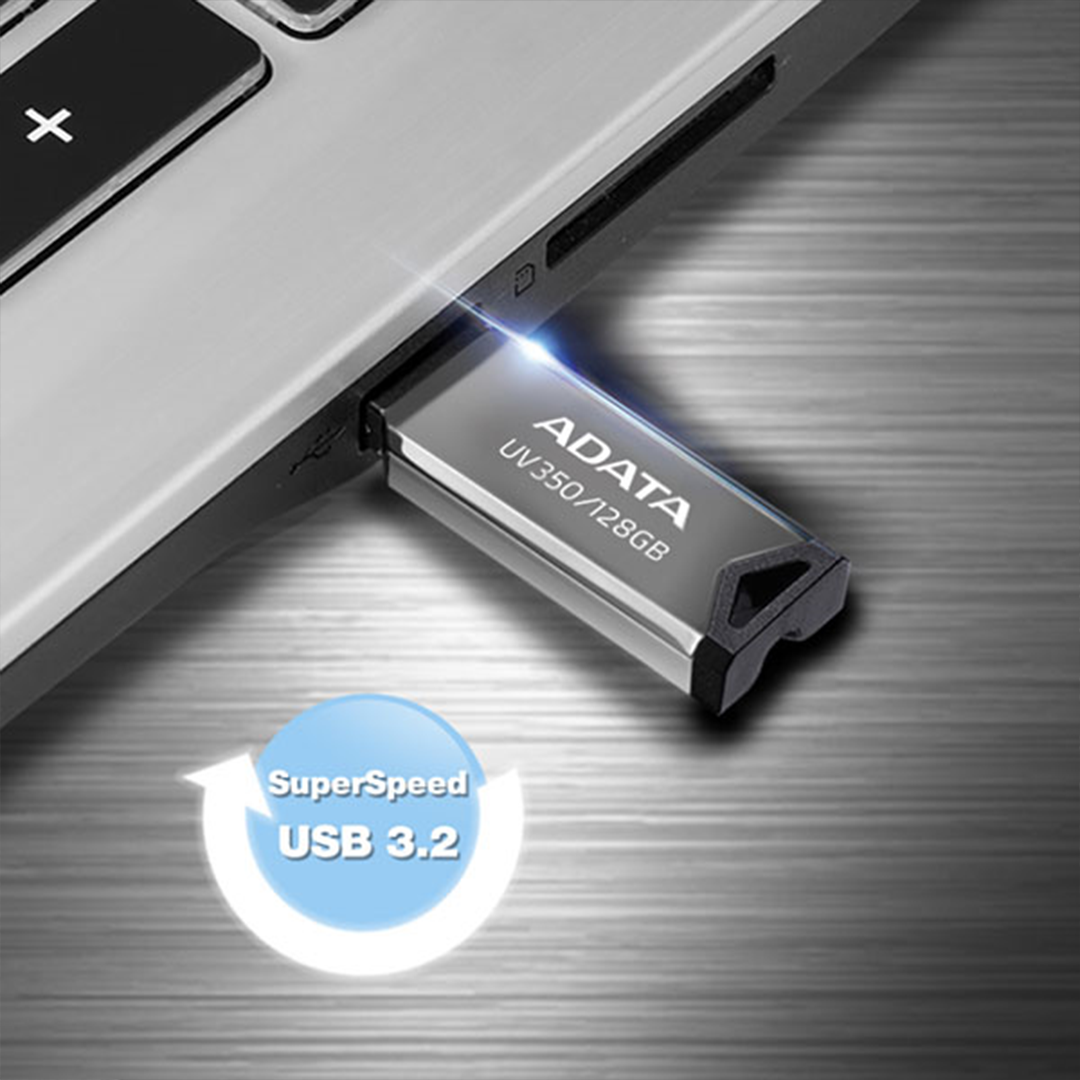 ADATA Clé USB AUV350 (128GOUSB 3.2)_SILVER