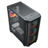 AQIRYS Boitier GAMER WEZEN Moyen-Tour-MATX 4 Fans ARGB_NOIR