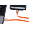 Câble PLAT CLIPtec OCC132 MICRO USB 2.0 Réversible Double_ORANGÉ