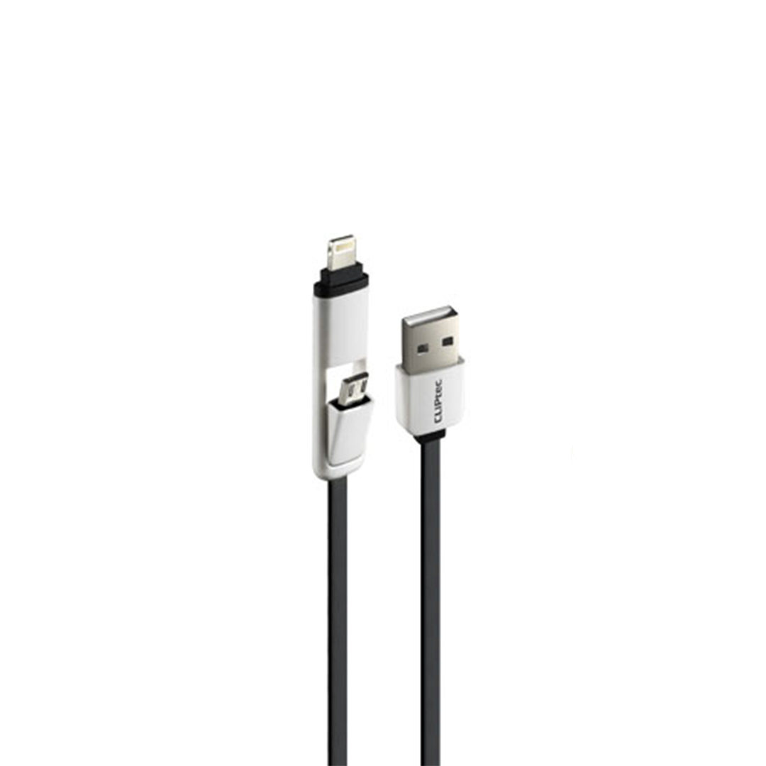 Câble PLAT LUMILUX CLIPtec 2EN1 OCC140 USB2.0_BLANC