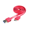 Câble PLAT MINCE CLIPtec PERFORM OCC123 MICRO USB 3.0_ROUGE