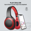 Casque Sans Fil PROMATE La Boca Supra-Auriculaires Deep Bass_ROUGE