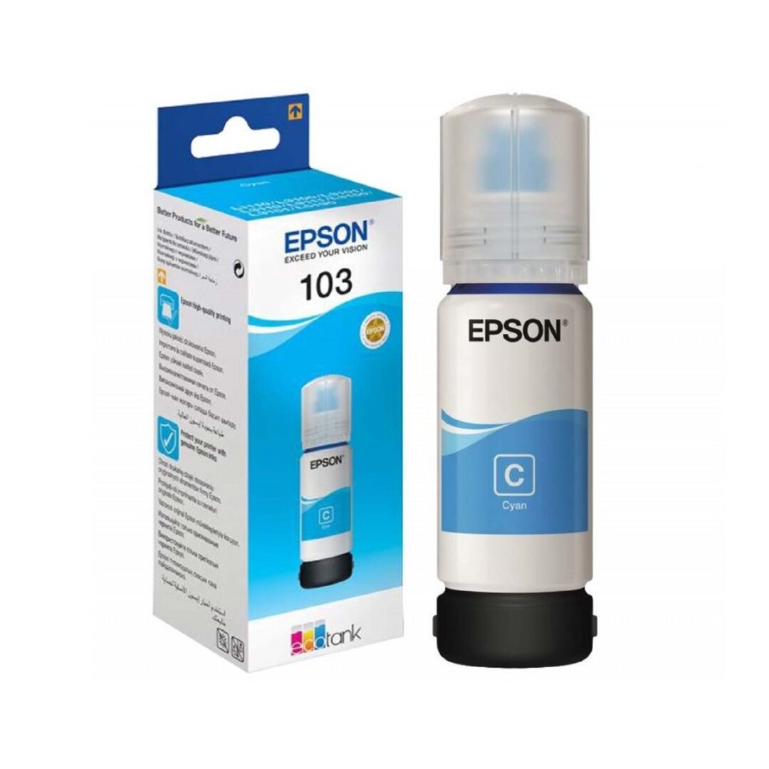 EPSON Bouteille d'Encre ORIGINAL ECOTANK 103_CYAN