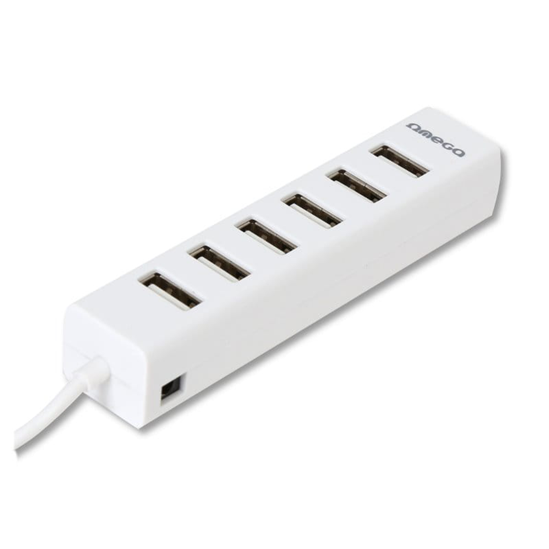 Hub USB OMEGA OUHT7PW 2.07 PORTS_BLANC