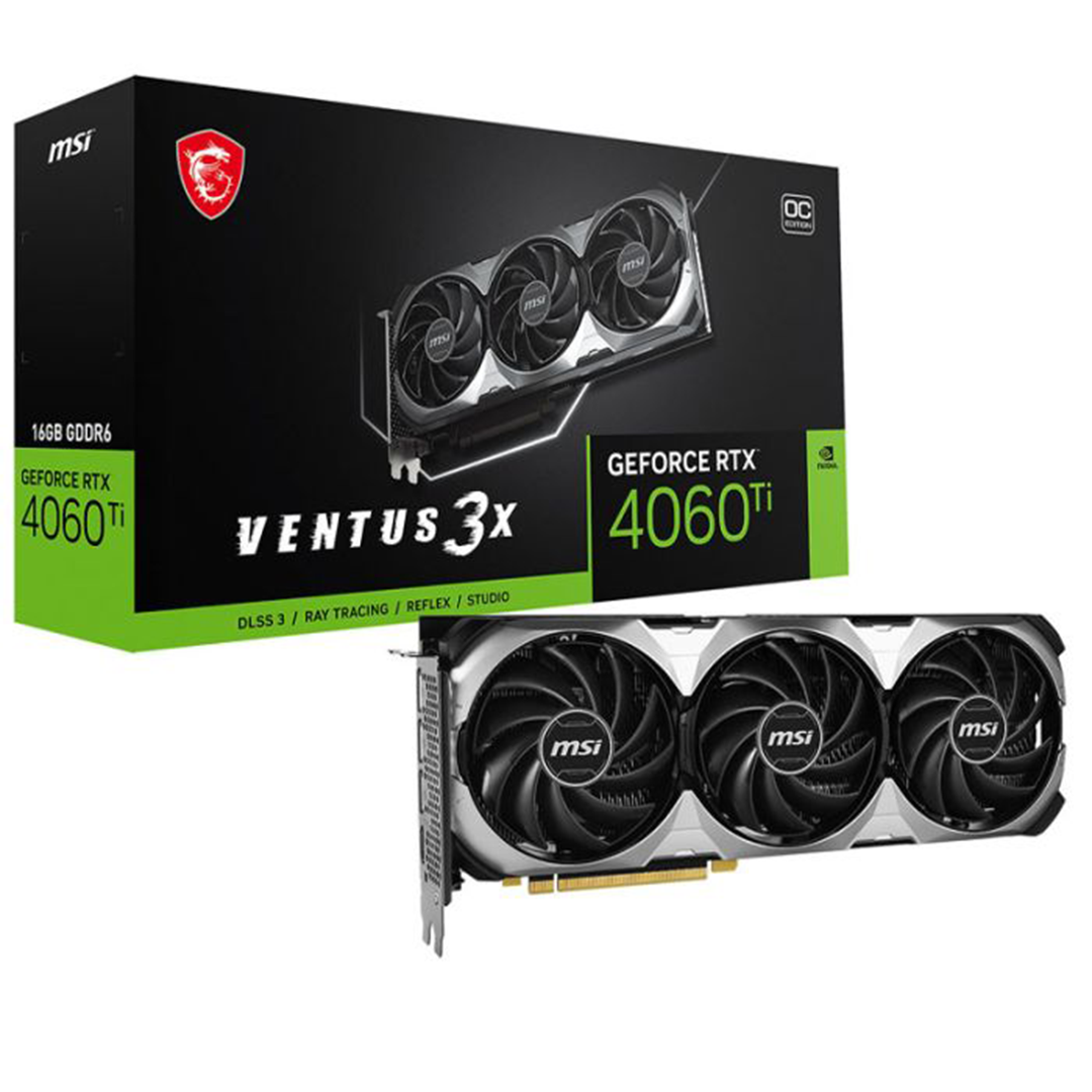 MSI Carte Graphique GAMER GEFORCE RTX 4060 (16 GO) TI VENTUS 3X OC