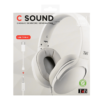 T'NB C-SOUND Casque FILAIRE JACK 3,5MM / USB TYPE-C_BLANC
