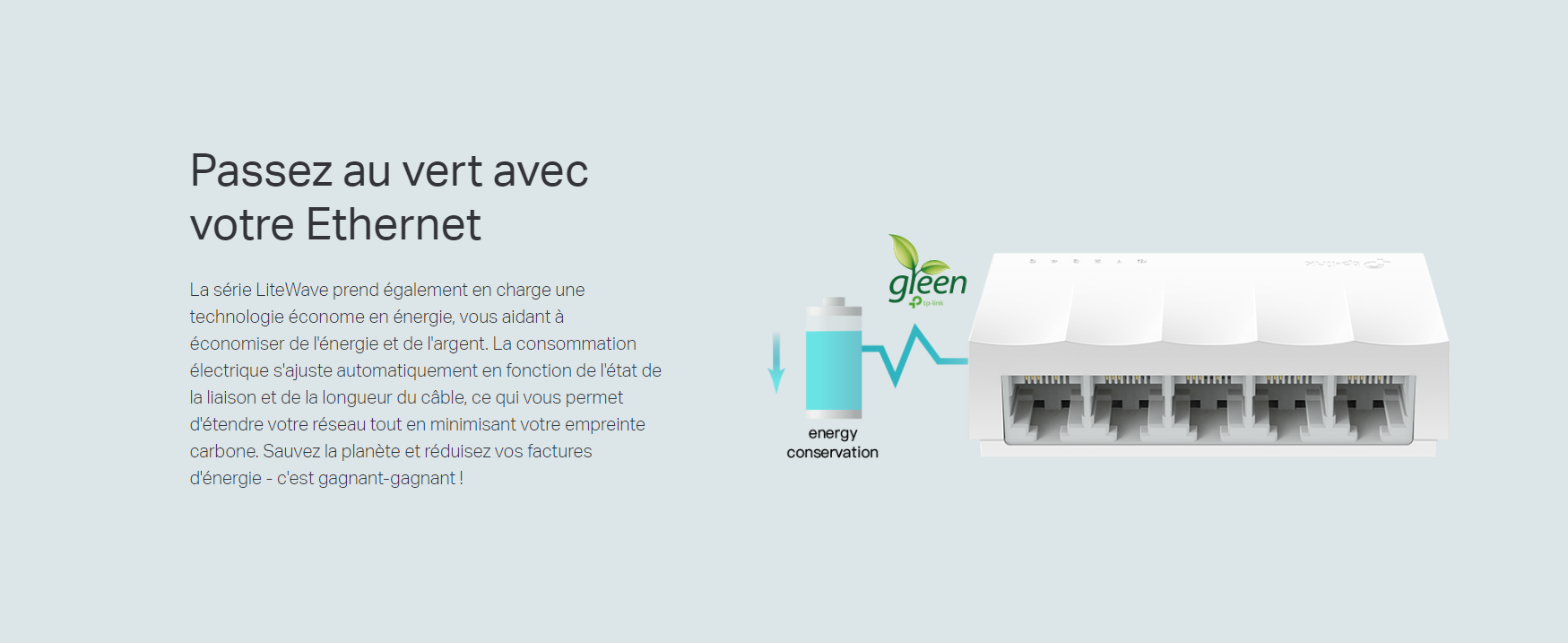 Switch TP-LINK LS-1005 5 PORTS 10/100 MBPS_BLANC 