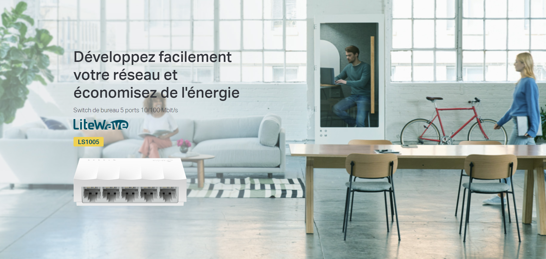 Switch TP-LINK LS-1005 5 PORTS 10/100 MBPS_BLANC 