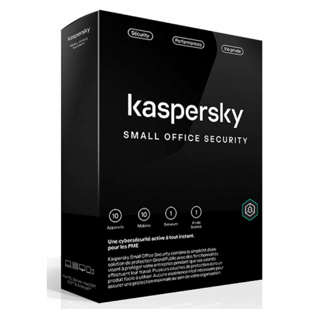 Antivirus KASPERSKY SMALL OFFICE SECURITY 8.0 1 SERVEUR + 10 POSTES