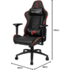 Chaise GAMING MSI MAG CH120X EN CUIR PVC Avec Accoudoirs Rembourrés_NOIR & ROUGE