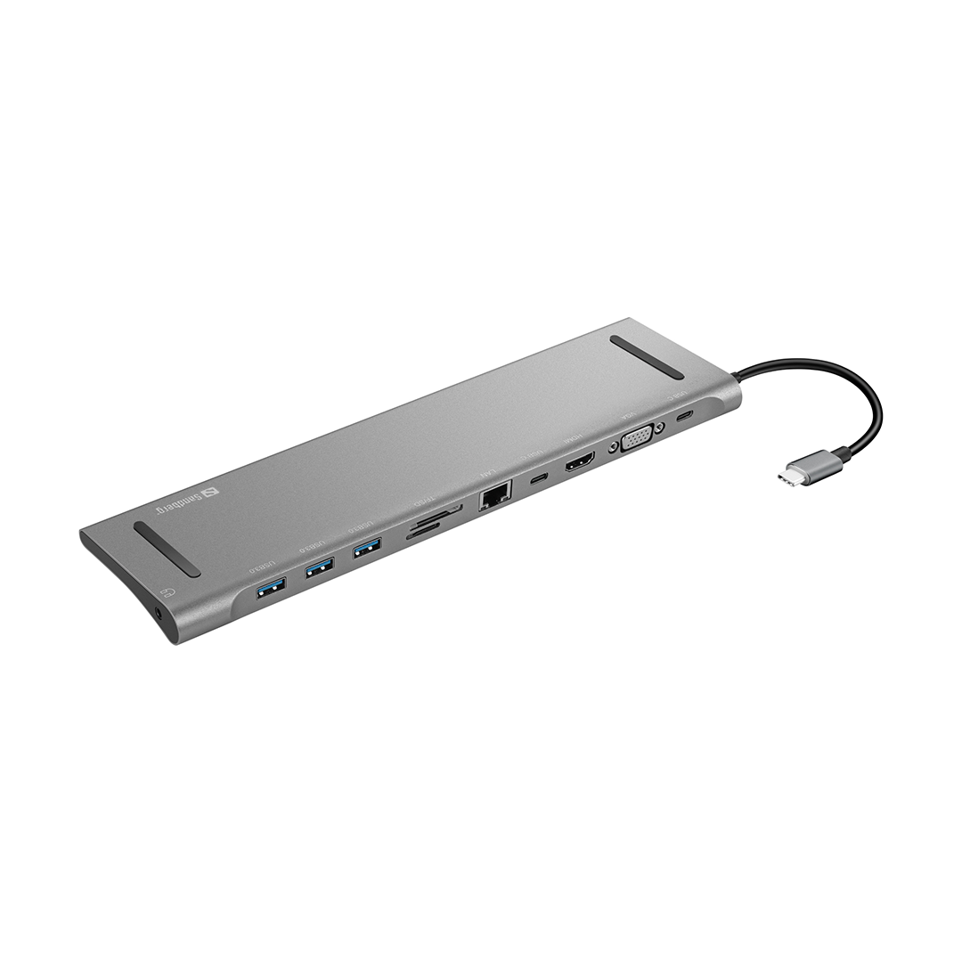 Docking Station SANDBERG USB-C 10-in-1_ALUMINIUM