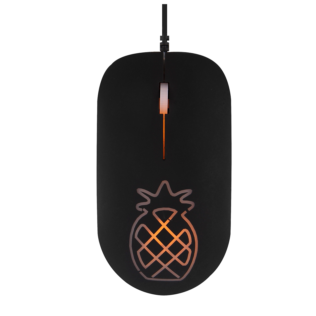 Souris Filaire T'nB ANANAS NEON_NOIR