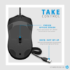 Souris HP Filaire 100 USB 1600Dpi_NOIR