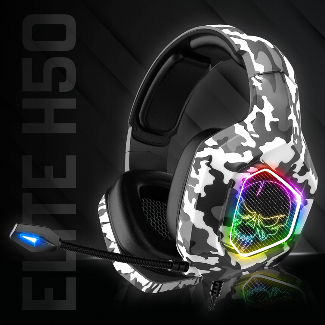 Micro Casque SPIRIT OF GAMER ELITE-H50 ARTIC EDITION GAMER_MILITAIRE