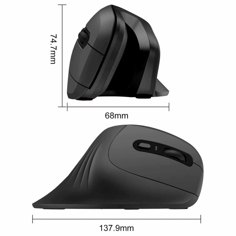 Souris Sans Fil HAVIT MS550GT ERGONOMIQUE VERTICALE_NOIR