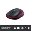Souris LOGITECH Optique Sans Fil M185_ROUGE