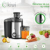 Centrifugeuse de Jus KIWI KCJ-1807 (600W)_INOX