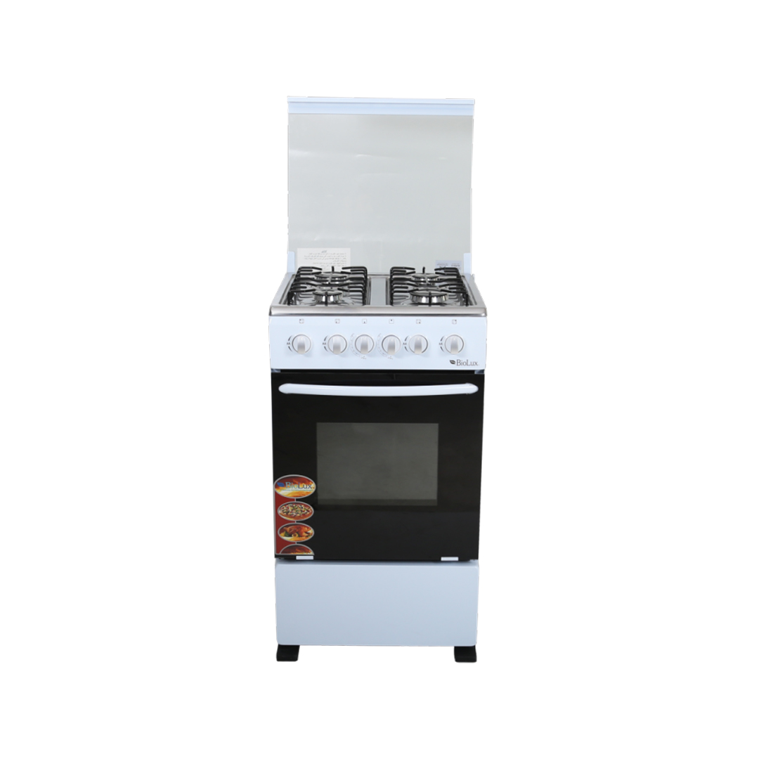 Cuisinière BIOLUX M5005B 4 FEUX 50CM_BLANC