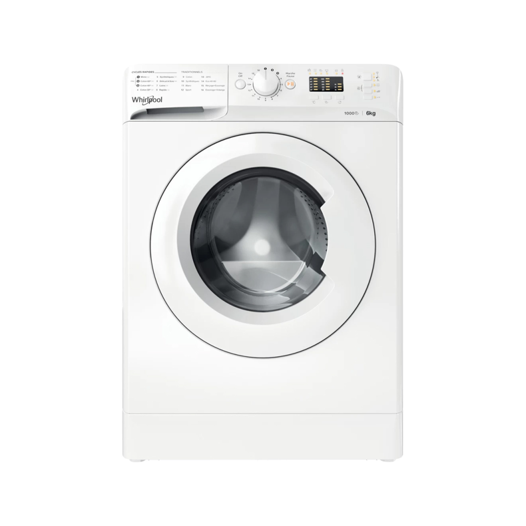 Lave Linge HUBLOT WHIRLPOOL POSABLE WMTA 6101 NA (6KG 1000Tours)_BLANC