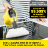 Nettoyeur à Vapeur KÄRCHER SC 1 EASY FIX (1200W)_NOIR & JAUNE 