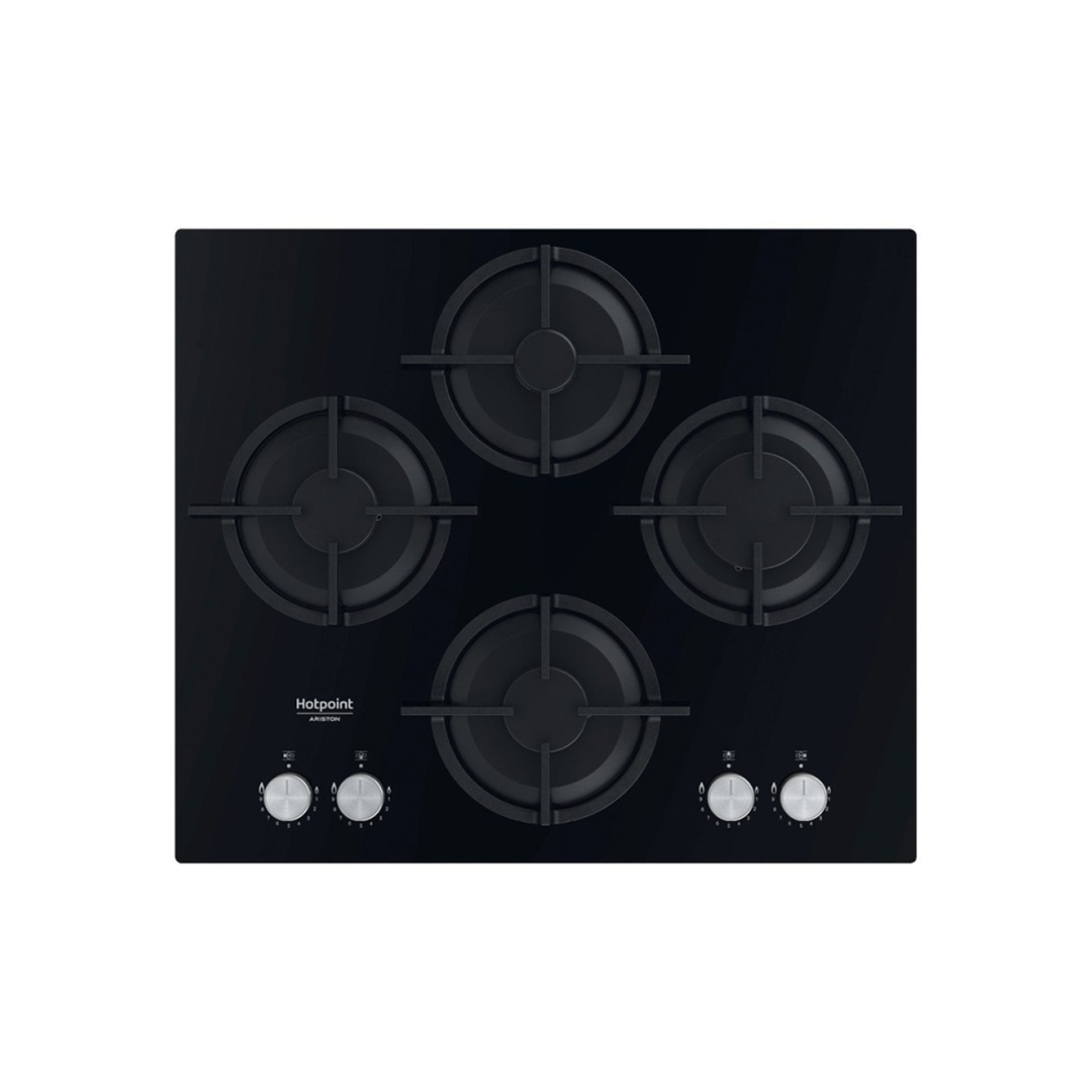 Plaque de Cuisson à GAZ ARISTON AGS 61S/BK 4 FEUX (60 CM)_NOIR