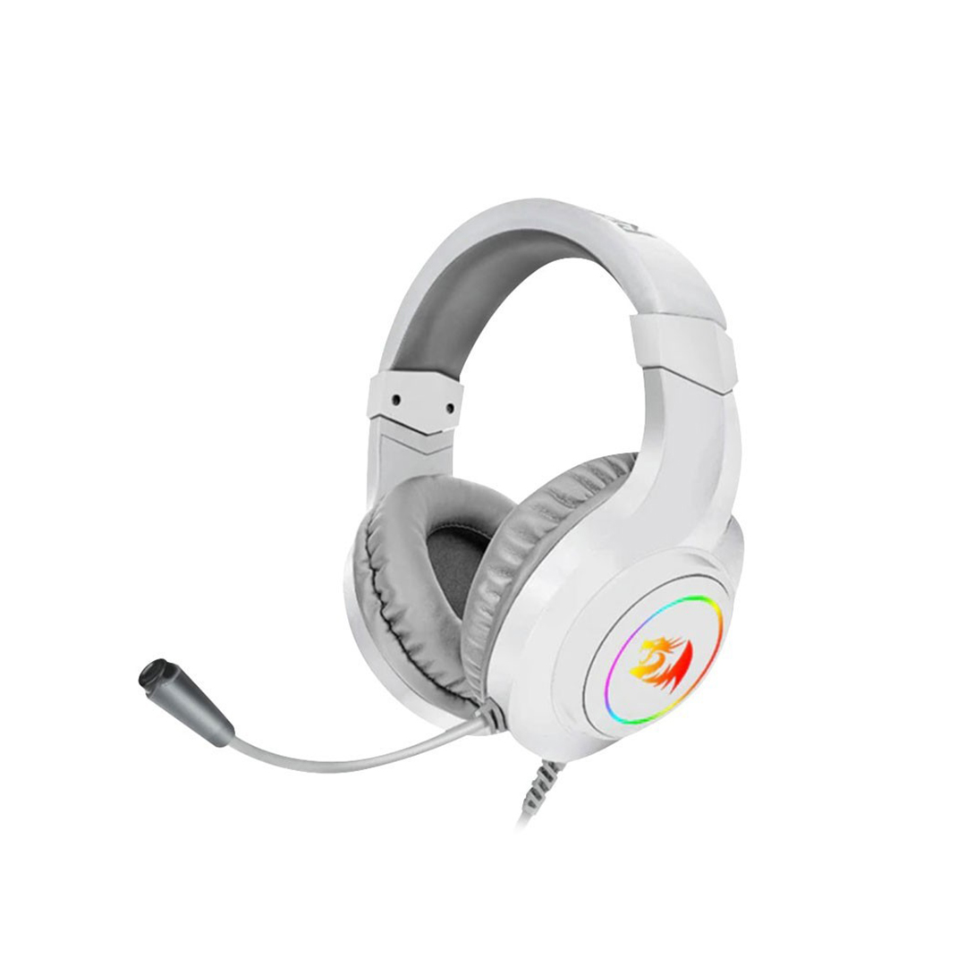 Micro Casque Filaire REDRAGON HYLAS GAMING H260 RGB_BLANC